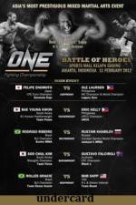 ONE FC 2 Battle of Heroes Undercard